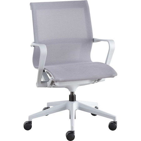 Lorell CHAIR, MID BACK, MESH, GRAY LLR40207